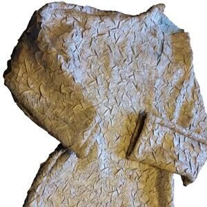 Easy Travel  Button down Crinkle Shirt L